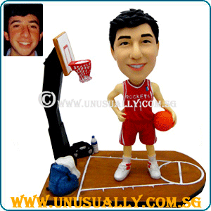 Custom 3D Caricature Basketball Theme Figurine